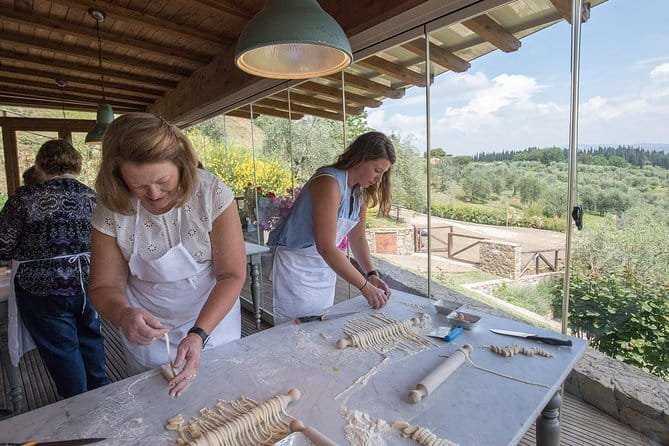 Cooking Class and Lunch at a Tuscan Farmhouse with Local Market Tour from Florence - The 4-Course Lunch and Chianti Wine Pairing