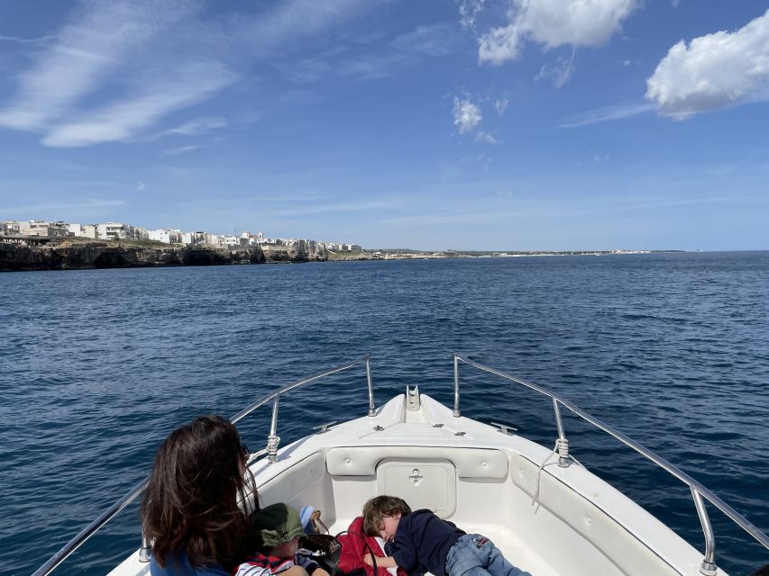Polignano a Mare: Speedboat Cruise to Caves with Aperitif - Swim stop off Polignano: when the water actually looks like the photos