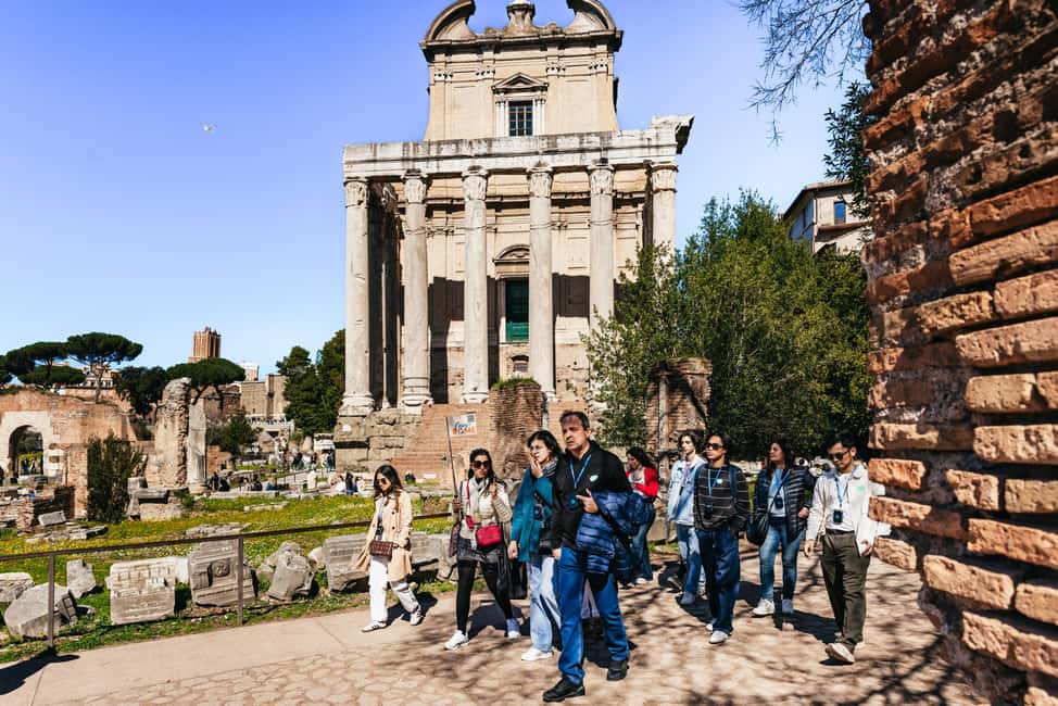 Rome: Colosseum, Forum & Palatine Hill Tour & Optional Arena - The Roman Forum stop: temples, Vestal Virgins, and politics you can picture