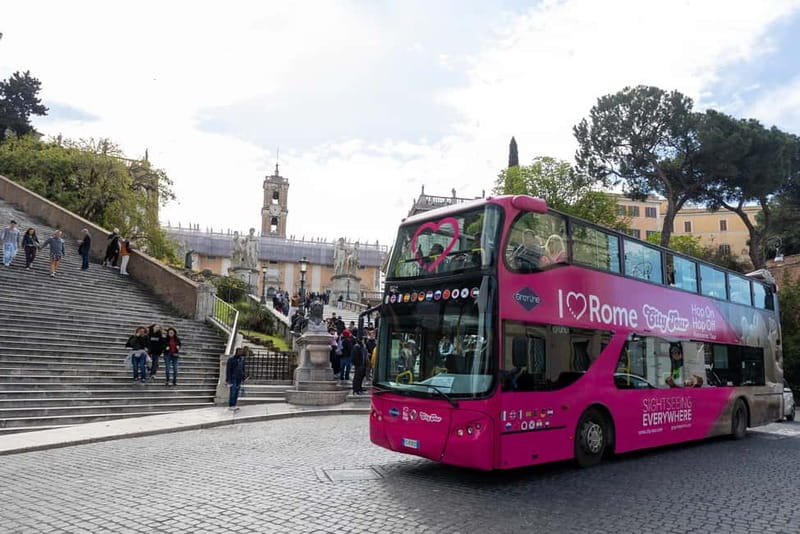 Rome: Hop-on Hop-off Sightseeing Bus Tour with Audioguide - Stop-by-stop: the route from Termini to Trevi area