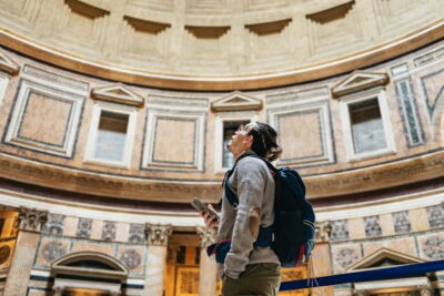 Rome: Pantheon Fast-Track Ticket and Official Audio Guide - Where you pick up your ticket and when to go