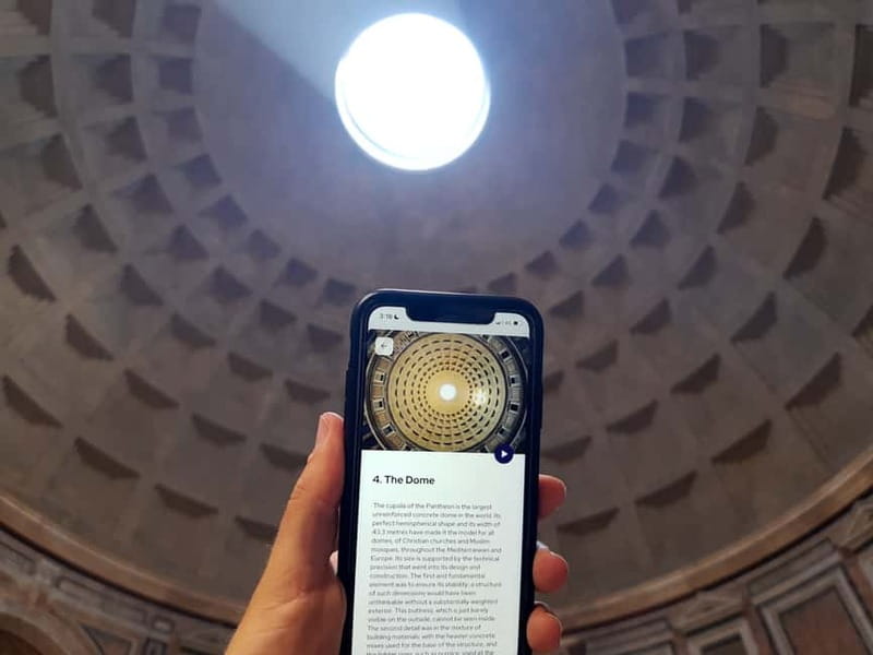Rome: Pantheon Priority Entry Ticket & Audio Guide App - Key things you’ll notice before you book