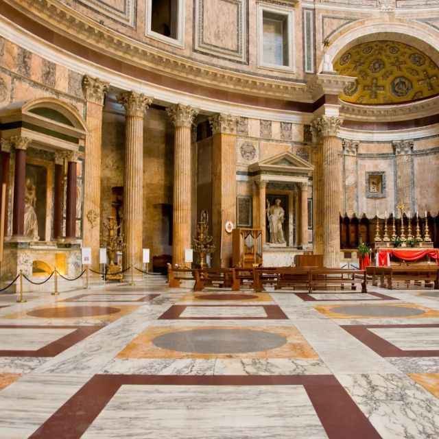 Rome: Pantheon Timeless Marvel Guided Tour with Entry Ticket - Inside the Pantheon: The Oculus, the Dome, and Golden Stars Up Close